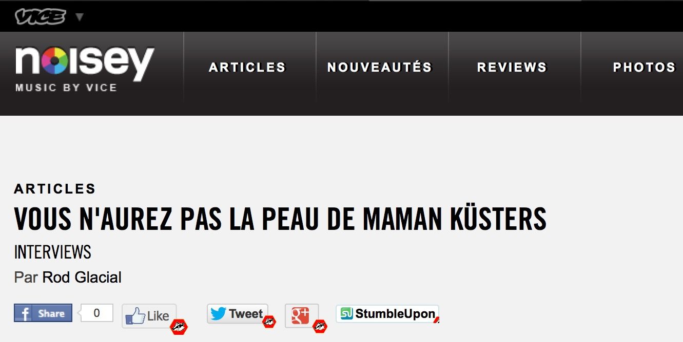 Maman Küsters — Review, Vice France