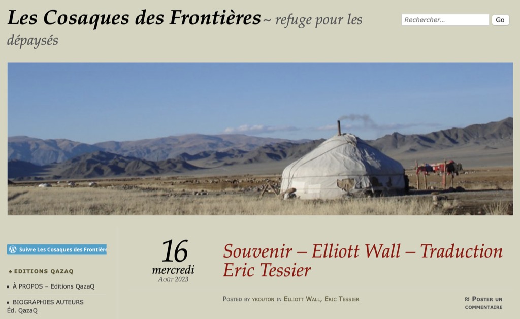 Audio Tour Full Text: Souvenir – Elliott Wall – Traduction Eric Tessier